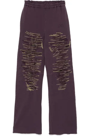 Maison Margiela Pantalones de chándal con motivo de números