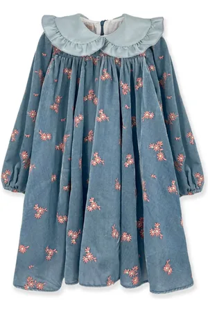 LA STUPENDERIA Vestido con bordado floral
