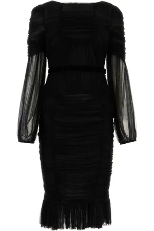 Tom Ford Vestido midi semitranslúcido