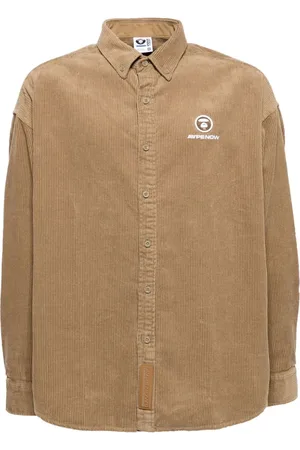 A Bathing Ape Camisa con parche del logo
