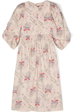 The Animals Observatory Vestido con estampado Peacock Eiffel