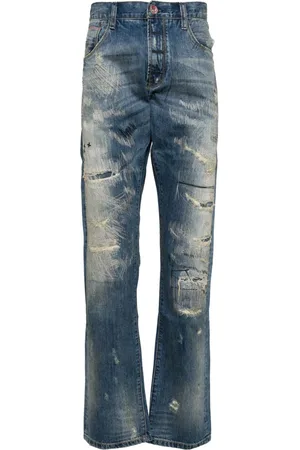 PRIVATE STOCK Vaqueros con efecto desgastado