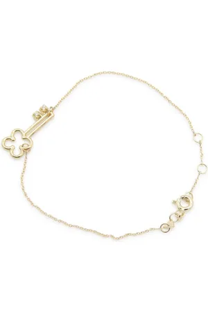 Aliita Pulsera Llavecita Brillante en oro amarillo de 9 ct con diamantes