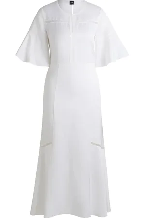 HUGO BOSS Vestido midi acampanado