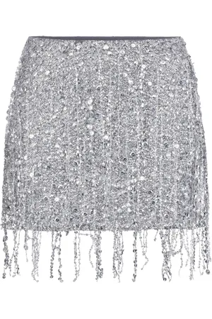 Elisabetta Franchi Falda corta con lentejuelas