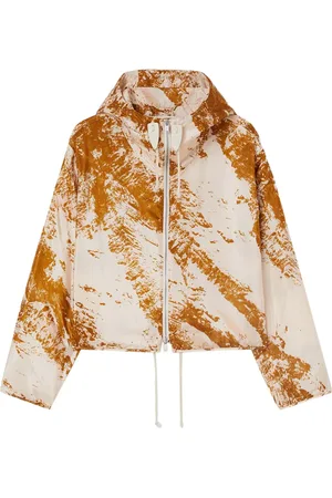 Jil Sander Chaqueta con motivo abstracto y capucha