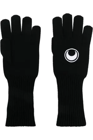 Marine Serre Guantes con logo de luna