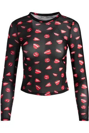 ALICE+OLIVIA Top corto Delaina de x Tom Wesselmann
