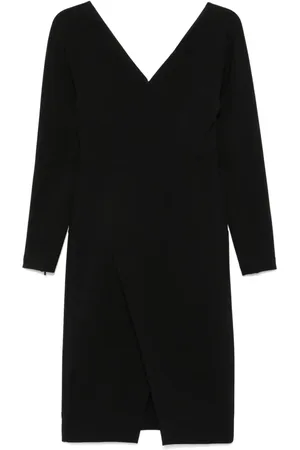 Fendi Vestido midi de manga larga