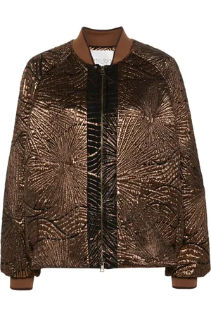 FORTE FORTE Chaqueta bómber con acabado laminado