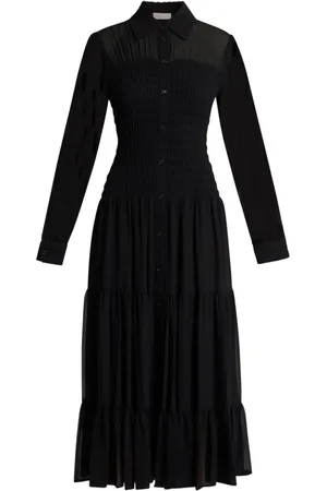 Michael Kors Vestido camisero fruncido