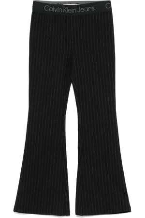 Calvin Klein Pantalones acampanados a rayas diplomáticas