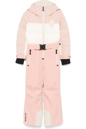 Moncler Traje de nieve con logo estampado