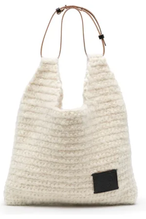 Plan C Bolso shopper con parche del logo