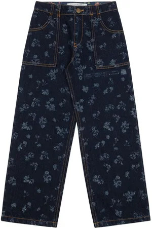 PHILOSOPHY DI LORENZO SERAFINI Vaqueros rectos con estampado floral