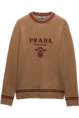 Prada Jersey con logo en intarsia