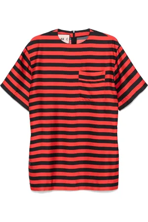 Plan C Vestido corto a rayas