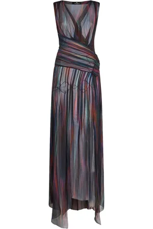 Etro Vestido largo estampado