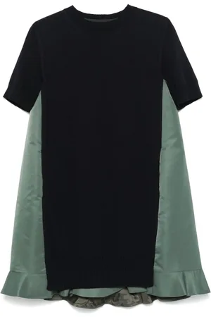 SACAI Vestido corto a paneles
