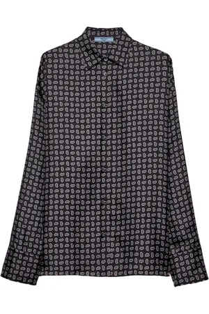 Prada Camisa con estampado de cachemira