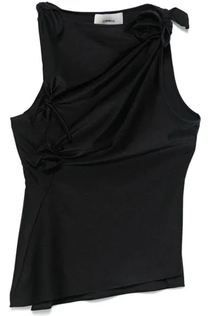 COPERNI Top asimétrico con aplique floral