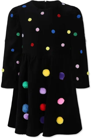 Stella McCartney Vestido con detalle de pompones