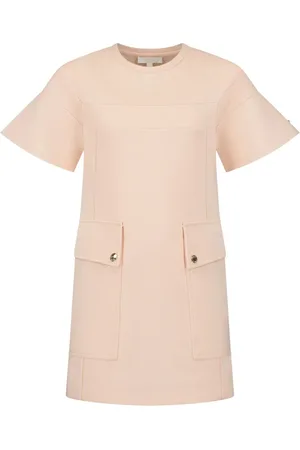 Chloé Vestido corto con cuello redondo