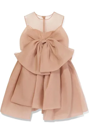 Maison Ava Vestido Linette con volantes y lazo