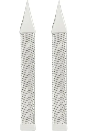 Courrèges Pendientes con cadena de serpiente