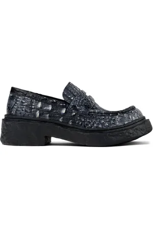 Camper Mocasines Vamonos con efecto de piel de cocodrilo