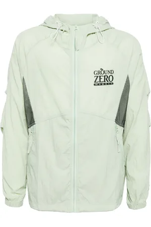 Ground Zero Chaqueta liviana con logo estampado
