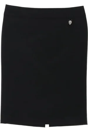 Gucci Falda de vestir con placa 2000