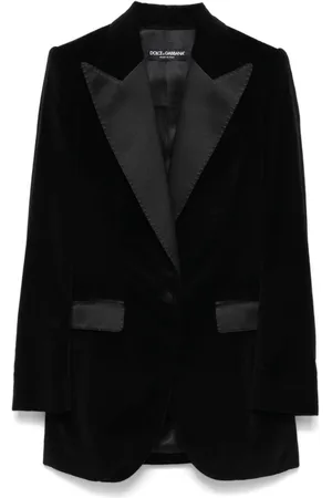 Dolce & Gabbana Blazer de terciopelo Turlington