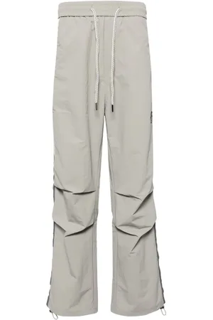 Ground Zero Pantalones rectos con logo estampado