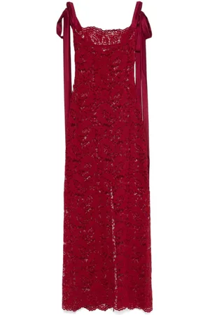 Atu Body Couture Vestido largo con encaje de x Rue Ra