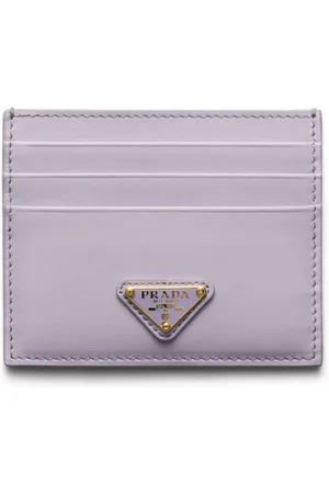 Prada Tarjetero con placa del logo