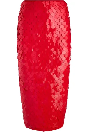ALICE+OLIVIA Falda con lentejuelas