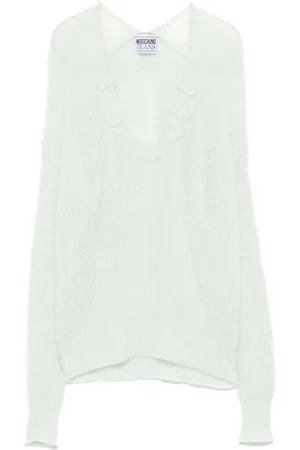 Moschino Jersey con perlas artificiales