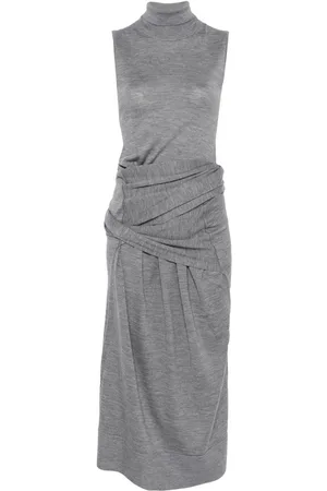 Totême Vestido midi drapeado