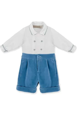 LA STUPENDERIA Conjunto de bermudas con efecto de terciopelo