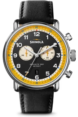 SHINOLA Reloj Canfield Model C56 2 Eye Chrono de 43 mm