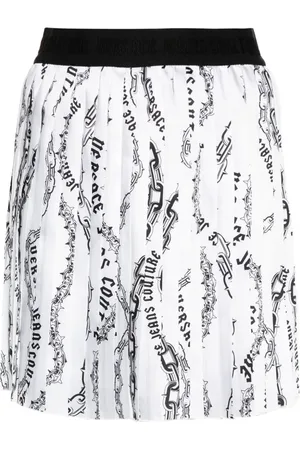 VERSACE Falda con estampado Chain Couture