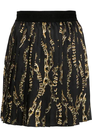 VERSACE Falda con estampado Chain Couture
