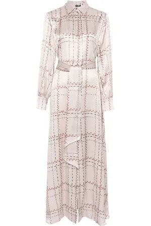 Kiton Vestido camisero estampado