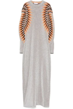 Paco rabanne Vestido largo en jacquard