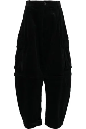 CROQUIS Pantalones Corduroy Loose-Fit