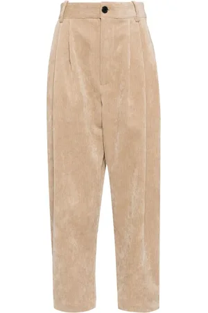 CROQUIS Pantalones Retro Corduroy Loose Straight-Leg