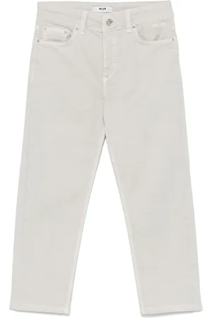 Msgm Vaqueros con logo bordado