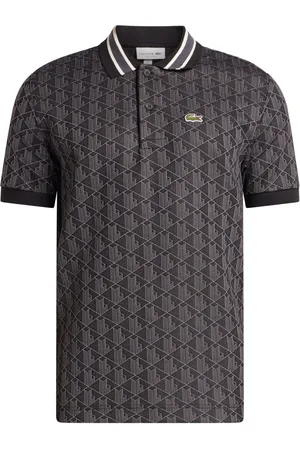 Lacoste Polo con monograma en jacquard