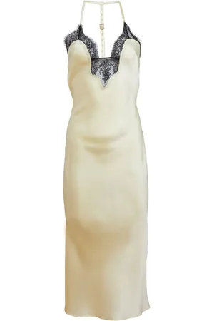 FLEUR DU MAL Slip dress con tira en T